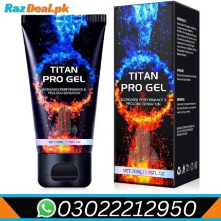 Titan Pro Gel 50ml In Pakistan Buy 100% original beauty, skincare, health, wellness, and personal care products online at FastDeal.pk. Enjoy genuine products, affordable prices, fast delivery across Pakistan, and trusted customer service.