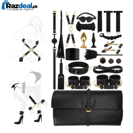 21 PCS BDSM Kit Bondage Restraints Sex Toy for Couple