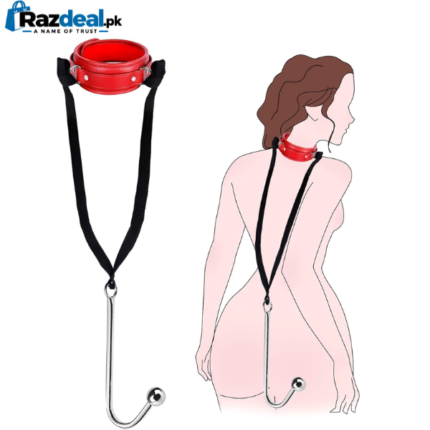 BDSM Anal Hook Set with Chain Leash Collar