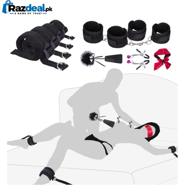 _BDSM Kit Adjustable Bed Sex Straps BDSM Kit Adjustable Bed Sex Straps