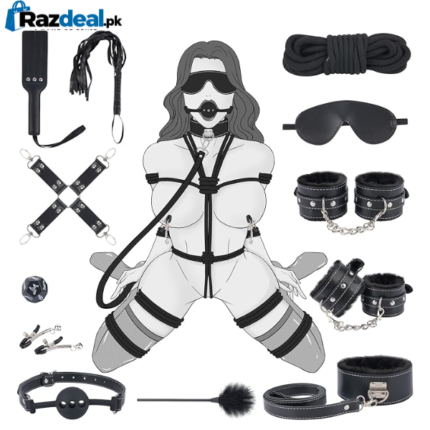 Sex Bondage BDSM Kit Restraints Set 12PCS